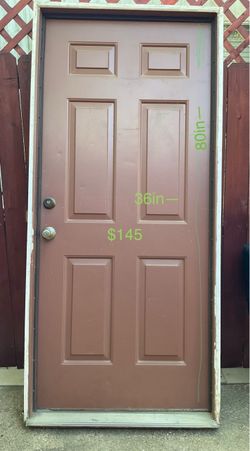 Exterior Door with frame $145