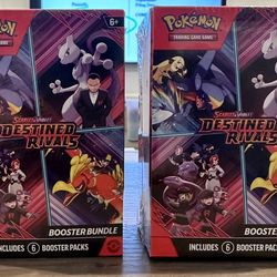 LOT OF 2 Destined Rivals Booster Bundle - BRAND NEW - Pokemon TCG Scarlet & Violet