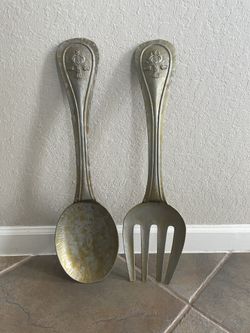 Large Spoon And Fork Wall Decor