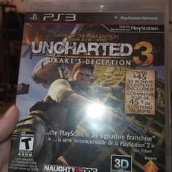 Playstation 3 Video Game- Uncharted 3-Drakes Deception