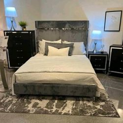 New 4pc Bedroom Set In Box 📦 Buy Now Pay Later $39 Down No Credit Needed For Finance