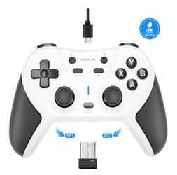 C5P Wireless Gaming Controller for PC/Switch/iOS/Android/PS3/PS4/Steam/MAC, 2.4