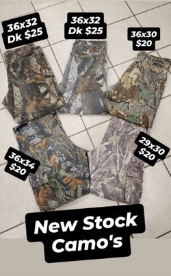 Camo camouflage pants $20-25