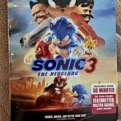 Sonic 3 The Hedgehog Movie Blu-Ray/Digital Code Only *No Box 