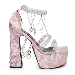 Ariana Grande Dolls Kill HOLY REVELATION PLATFORM HEELS - PINK 💕🎤