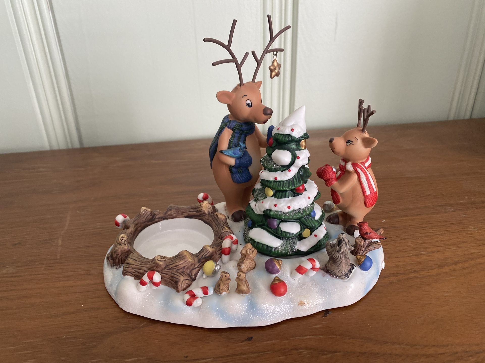 partylite Reindeer Votive Holder With Original Box And Packaging