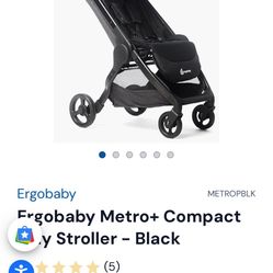 Ergobaby Metro+ Compact City Stroller - Black