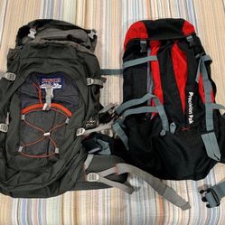 Two Outdoor Hiking Back Packs, Jansport & Precision 