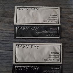 Mary Kay 3 in 1 Cleanser & Moisturizer Set of 2 Samples For (Purple) Normal to Oily Skin