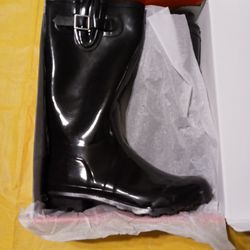 Women's Black Rain / Work  Boots ( Size 11 )