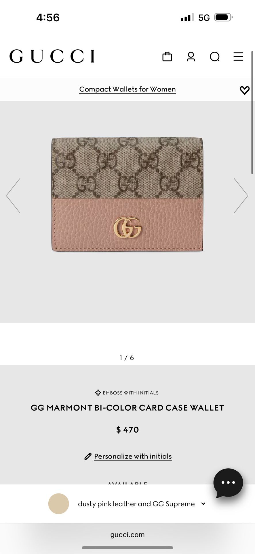 GG MARMONT WALLET GUCCI