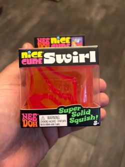 Nee doh Swirl Nice Cube orange multicolor Squish - New