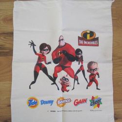 Disney The Incredibles- Laundry Canvas Bag- Limited Edition Tide Promo