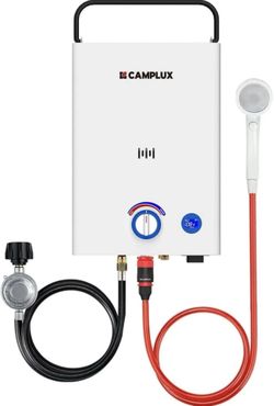 🔥CAMPLUX F10 Portable Propane Water Heater Outdoor Instant Hot Water