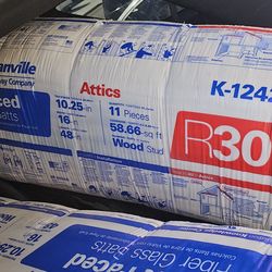 Johns Manville R- 30 Attic Kraft faced Fiberglass Batt Insulation 58.66-sq ft ( 16-in W x 48-in L)