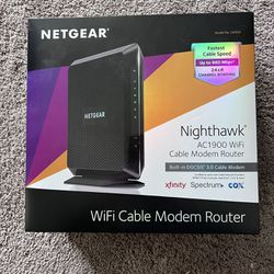 Cable, modem, and router for Xfinity, spectrum, and Cox
