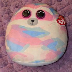 14" ty Squish a boo Cooper the Sloth NWT