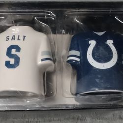 Indianapolis Colts Jersey Salt And Pepper Shakers NFL GameDay Brand New