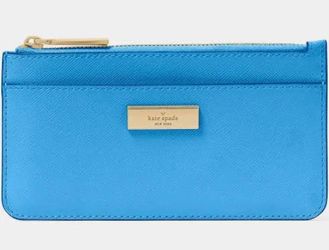 NEW Kate Spade Kenzie Limited Edition Large Slim Card Holder Tide Pool