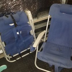 Two Folding Chair Backpacks