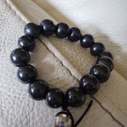 Magnetic Hematite Bracelet  Large Beads 