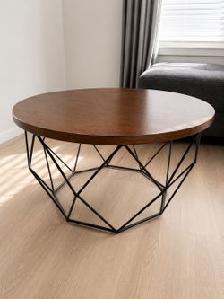Modern Round Coffee Table – $100