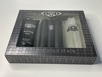 3 Piece Cuban "Black" Fragrance Set.