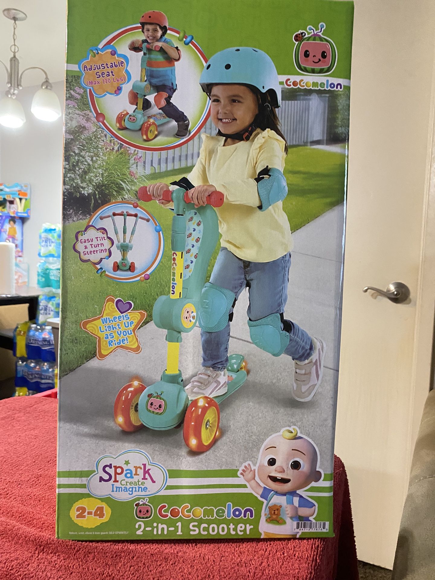 Cocomelon 2-In-1 Scooter W/Seat