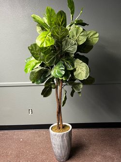 Modern  Artificial Plants & Decorative Planters – Home / Office Decor Set