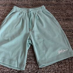 Sixth June Men's Light Blue Athletic Shorts S Elastic Waist Drawstring