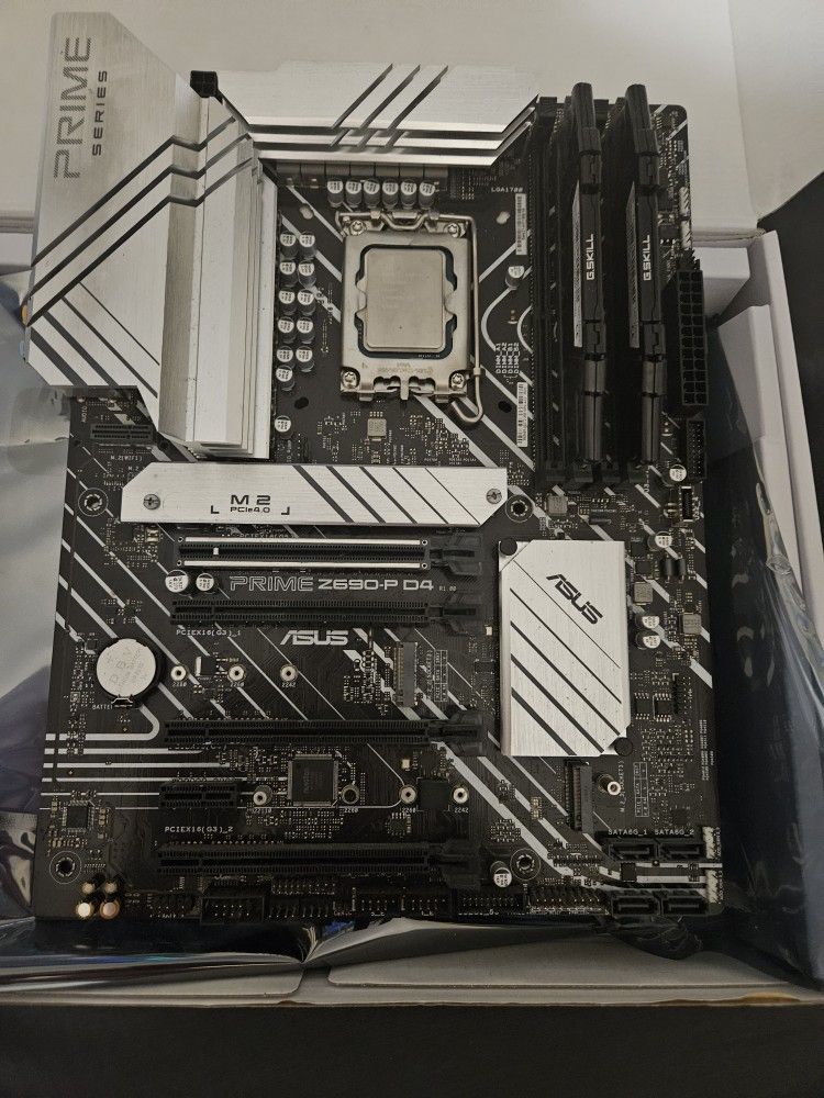 Intel i7-12700K + ASUS Prime Z690-P D4 Motherboard+ 64 GB G SKILL RAM combo