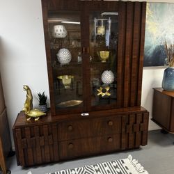 ✨MCM Vintage Mid Century Modern Brutalist Cabinet 