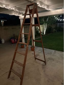 Wooden ladder