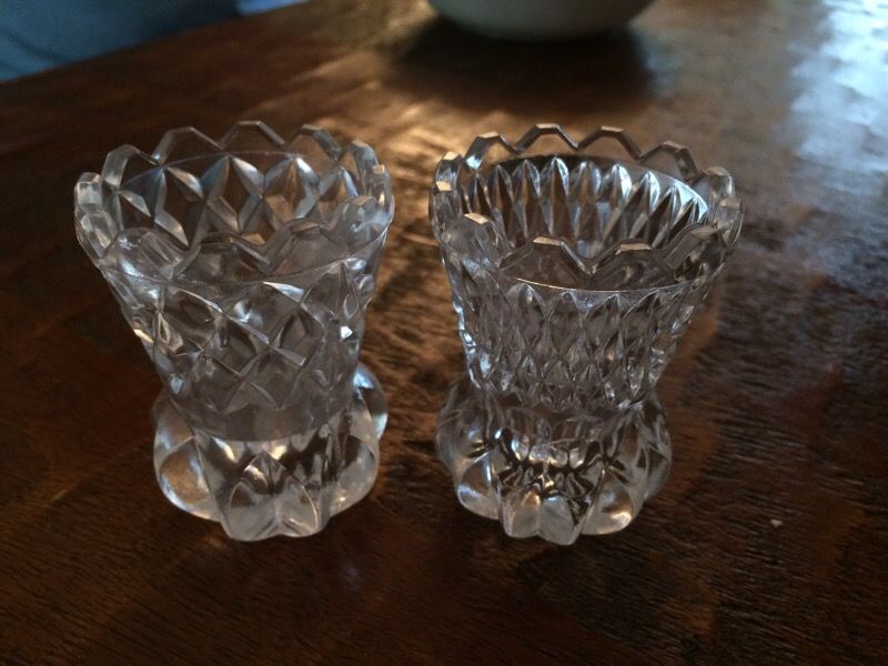 Crystal toothpick holders