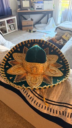Green and Gold Hat
