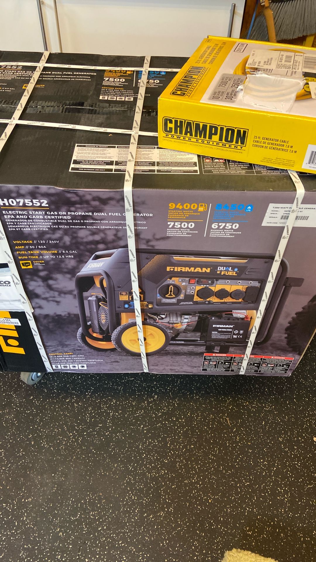Firman HO7552 Dual Fuel 7500 Watt Generator
