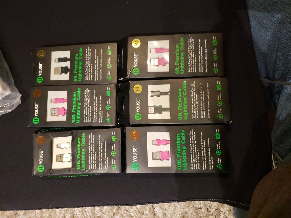 IPhone Charging Cables (Lot Of 6)