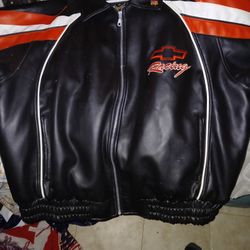 Vintage Leather Chevrolet Jacket