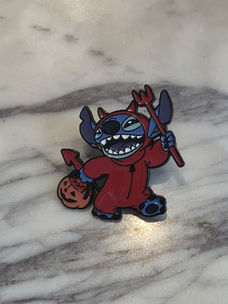 Stitch Devil Enamel Pin