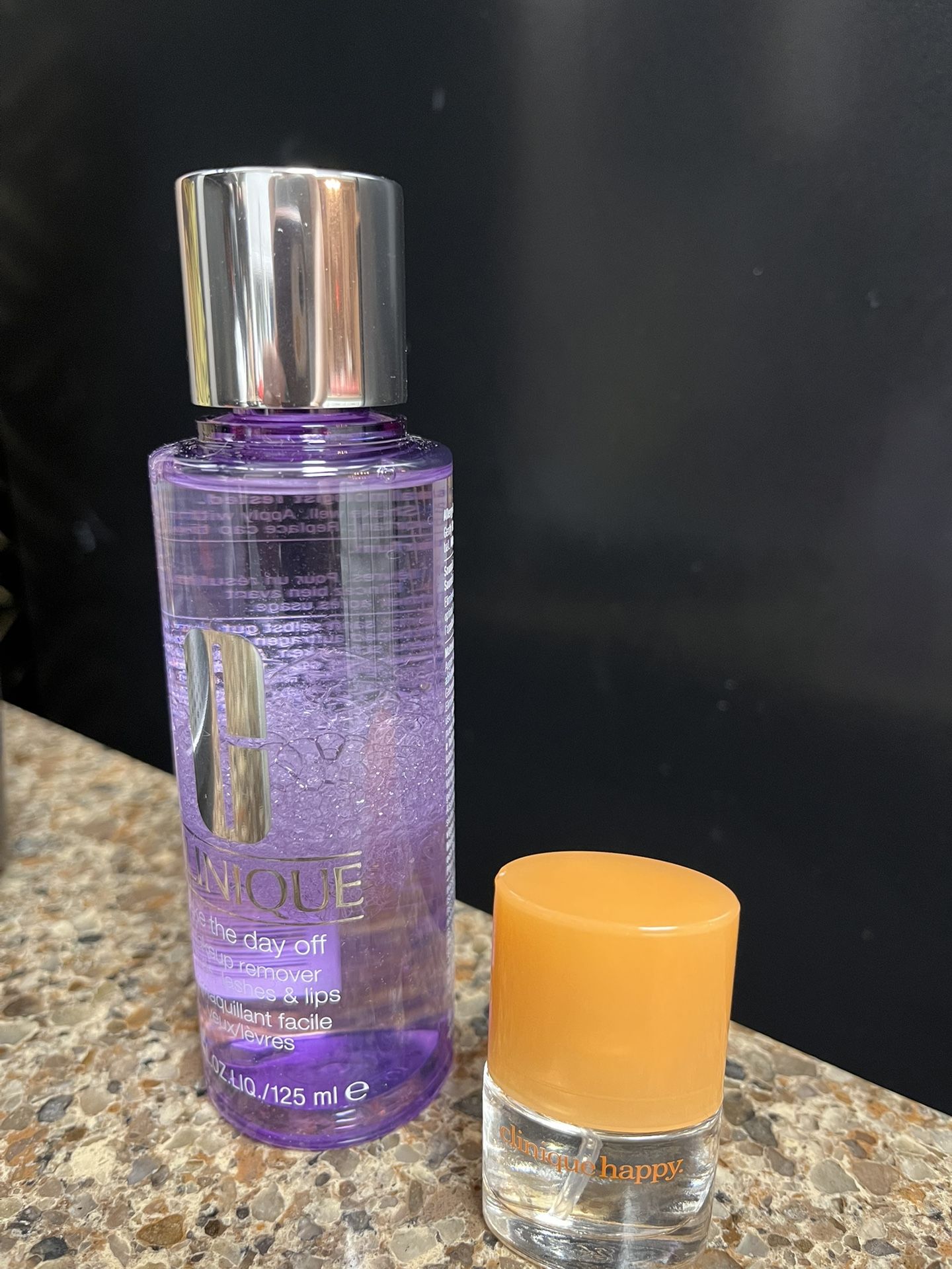 new Clinique Take the Day Off Makeup Remover 4.2oz and travel size clinique happy perfume