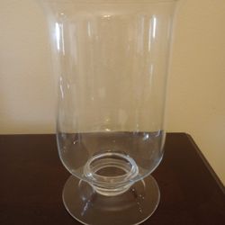 Clear Glass Vase/Candle Holder 