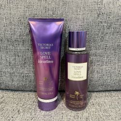 New Victoria's Secret Love Spell Vacation Fragrance Set 