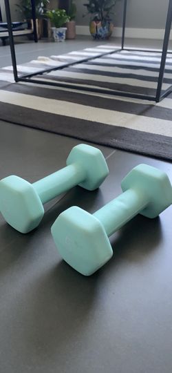 Hand weight dumbbell set of 2 - 5LB each