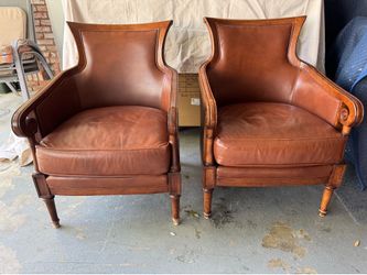 Cane, Wood,& Leather Chairs
