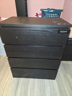 IKEA Malm 4-Drawer Dresser Black-Brown