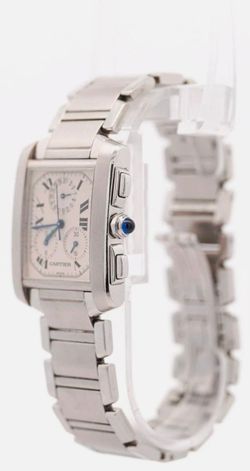 ⌚ Cartier Tank Française Chronoflex 100% authentic