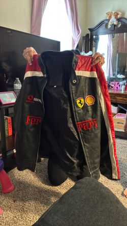 Leather ferrari jacket