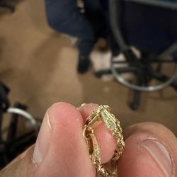 14K Hollow Gold Rope Chain BROKEN!