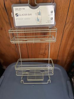 New shower caddy and drawer storage