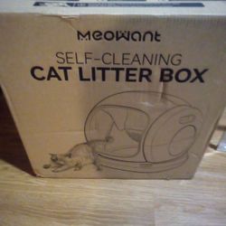 Self Cleaning Cat Litter Box By Meowant New Box Never Open Asking 120$ Firm